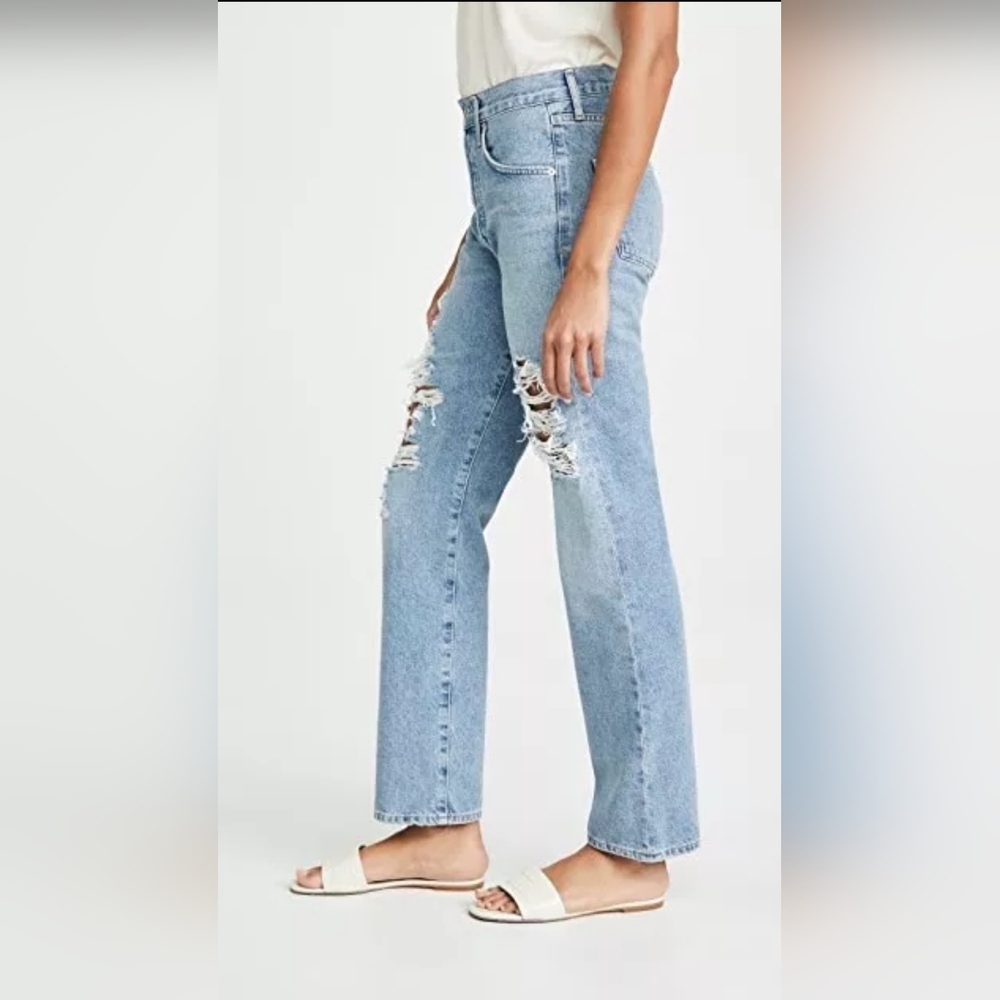 COH Citizens Of Humanity Emery Long Mid Rise Relaxed Straight Jeans Size 23 - Picture 11 of 16